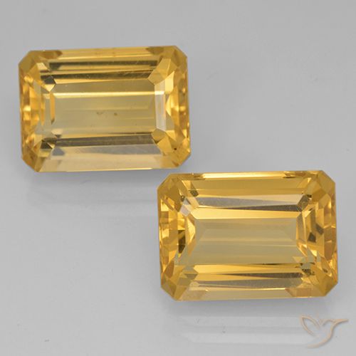 15.85ctw 天然 金色 黄水晶, 祖母绿式切割, VVS
