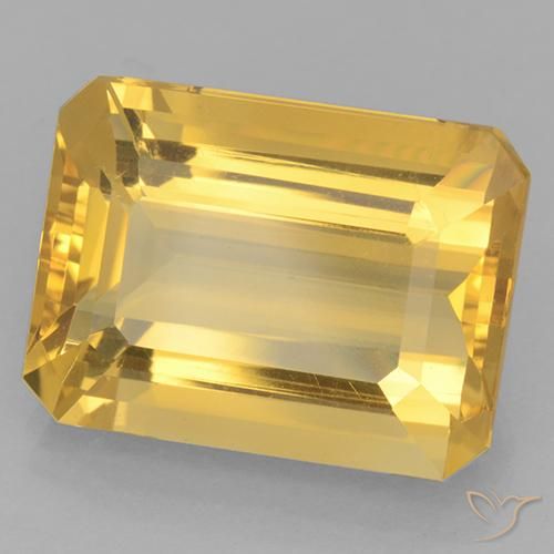 10.85克拉天然黄水晶，八边形，VVS