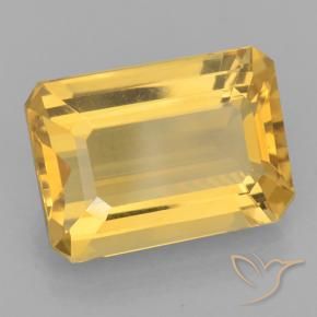 6.45克拉天然黄水晶，八边形，VVS