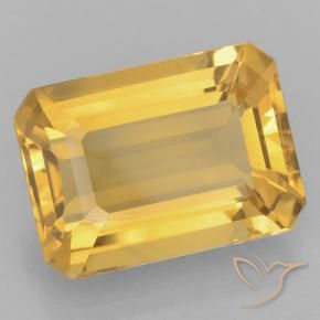 6.60克拉天然黄水晶，八边形，VVS