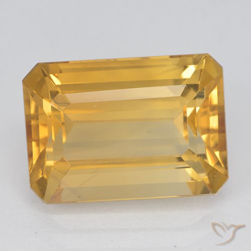 7.30ct 天然 黄金色 黄水晶, 祖母绿式切割, VVS-VS