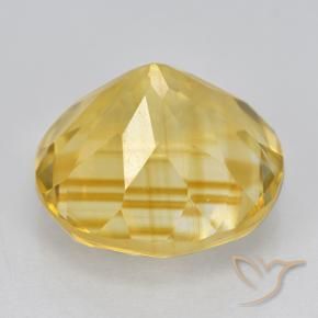 6.16克拉天然黄水晶，圆形的，VVS