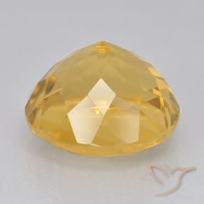 6.28克拉天然黄水晶，圆形的，VVS
