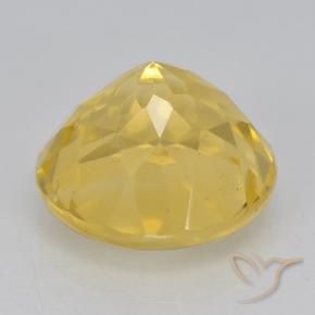 6.20克拉天然黄水晶，圆形的，VVS