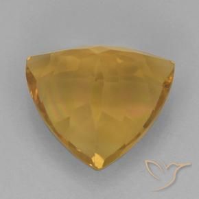 2.18克拉天然黄水晶，胖三角形，VVS