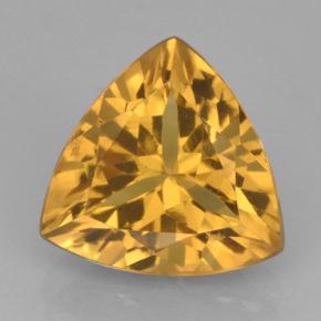 2.24克拉天然金色黄水晶，三角形，9.3×9毫米，VVS