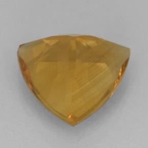 2.24克拉天然金色黄水晶，三角形，9.3×9毫米，VVS