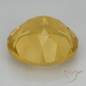 5.42克拉天然黄水晶，圆形的，VVS