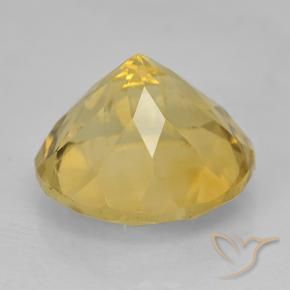 5.93克拉天然黄水晶，圆形的，VVS-VS
