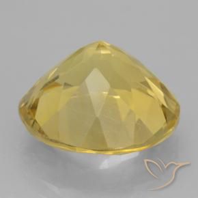 5.28克拉天然黄水晶，圆形的，VVS