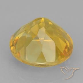 5.91克拉天然黄水晶，圆形的，VVS