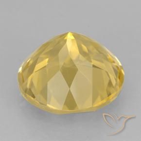 6.32克拉天然黄水晶，圆形的，VVS