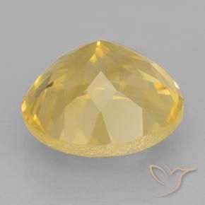 5.84克拉天然黄水晶，圆形的，VVS