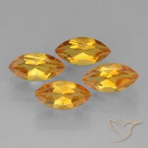 1.16克拉天然黄水晶，榄尖形，VVS-VS