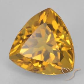 2.33克拉天然黄水晶，胖三角形，VVS