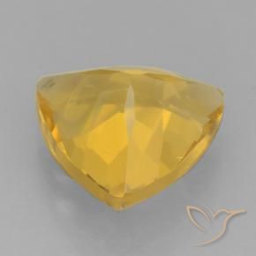 2.00克拉天然黄水晶，胖三角形，VVS
