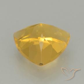 2.16克拉天然黄水晶，胖三角形，VVS