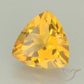 2.22克拉天然黄水晶，胖三角形，VVS
