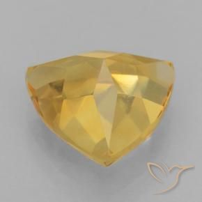1.99克拉天然黄水晶，胖三角形，VVS