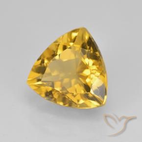 2.32克拉天然黄水晶，胖三角形，VVS