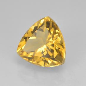 2.23克拉天然金色黄水晶，三角形，9.1×8.9毫米，VVS