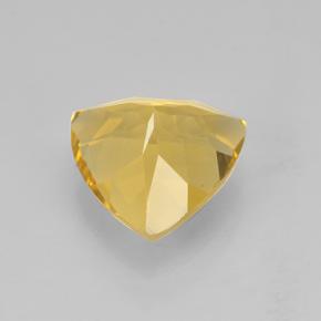 2.23克拉天然金色黄水晶，三角形，9.1×8.9毫米，VVS