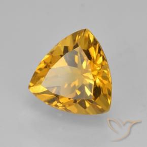 2.24克拉天然黄水晶，胖三角形，VVS