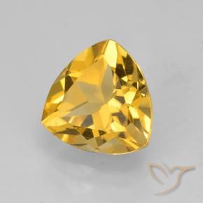 2.36克拉天然黄水晶，胖三角形，VVS