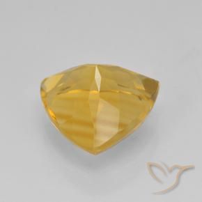 2.07克拉天然黄水晶，胖三角形，VVS