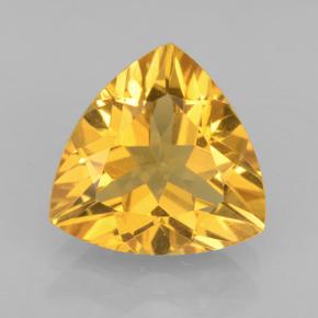 1.96克拉天然金色黄水晶，三角形，9.1×8.8毫米，VVS
