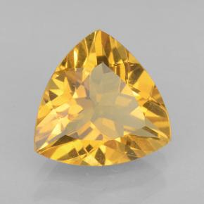 1.96克拉天然金色黄水晶，三角形，9.1×8.8毫米，VVS