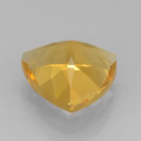 1.96克拉天然金色黄水晶，三角形，9.1×8.8毫米，VVS