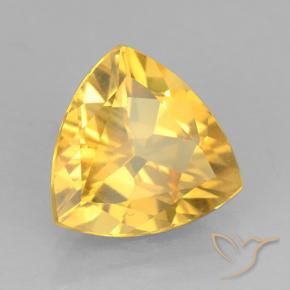 1.74克拉天然黄水晶，胖三角形，VVS