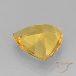 1.74克拉天然黄水晶，胖三角形，VVS