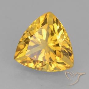 2.27克拉天然黄水晶，胖三角形，VVS