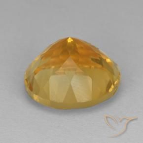 6.21克拉天然黄水晶，圆形的，VVS