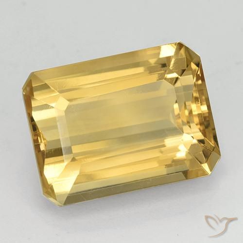 11.46克拉天然黄水晶，八边形，VVS