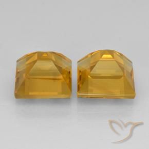 4.91克拉天然黄水晶，正方形，VVS-VS