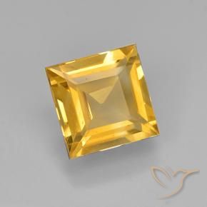 2.26克拉天然黄水晶，正方形，VVS