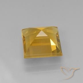 2.12克拉天然黄水晶，正方形，VVS-VS