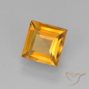 1.78克拉天然黄水晶，正方形，VVS-VS