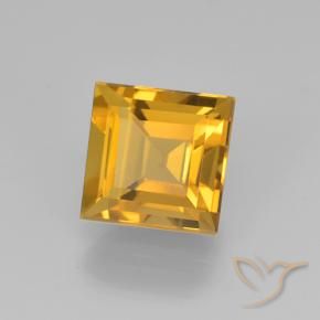 2.14克拉天然黄水晶，正方形，VVS