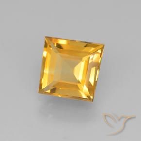 1.48克拉天然黄水晶，正方形，VVS-VS