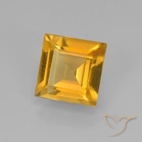 1.90克拉天然黄水晶，正方形，VVS-VS