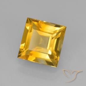 1.97克拉天然黄水晶，正方形，VVS-VS
