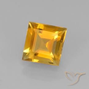 1.91克拉天然黄水晶，正方形，VVS-VS