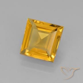 1.87克拉天然黄水晶，正方形，VVS