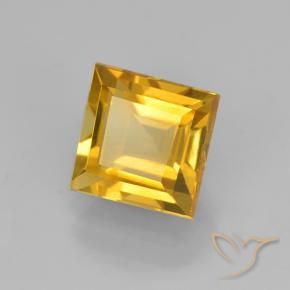 2.27克拉天然黄水晶，正方形，VVS