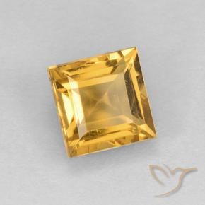 2.17克拉天然黄水晶，正方形，VVS-VS