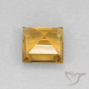 2.17克拉天然黄水晶，正方形，VVS-VS
